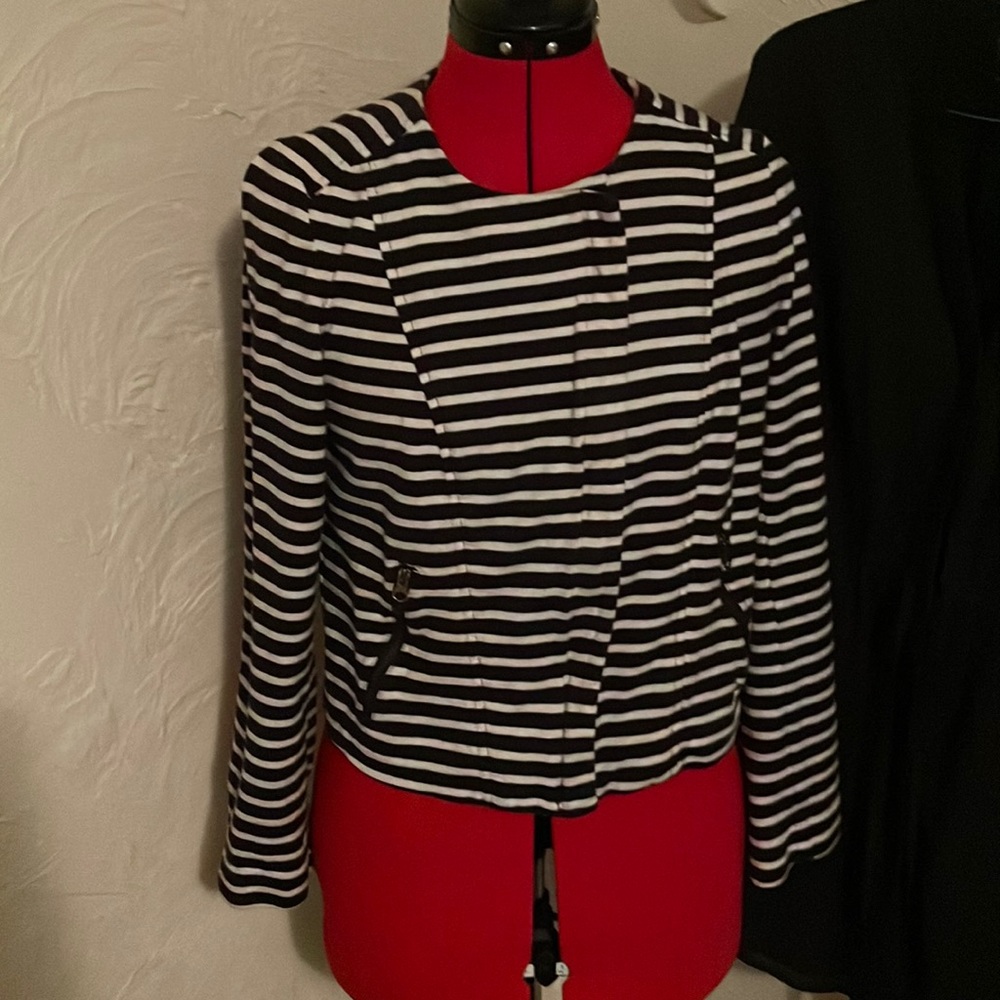 LOFT striped cotton jacket